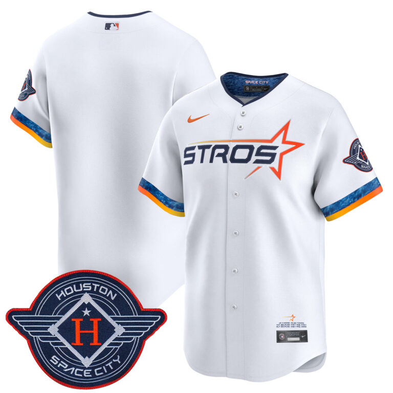 Men Houston Astros white blank 2025 City Connect Vapor Limited Stitched Jersey->houston astros->MLB Jersey